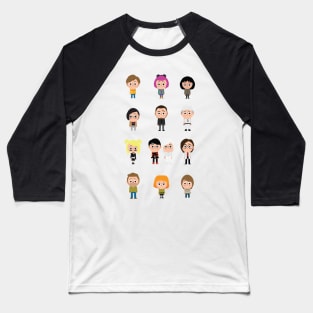 the Cast of Scott Pilgrim Baseball T-Shirt